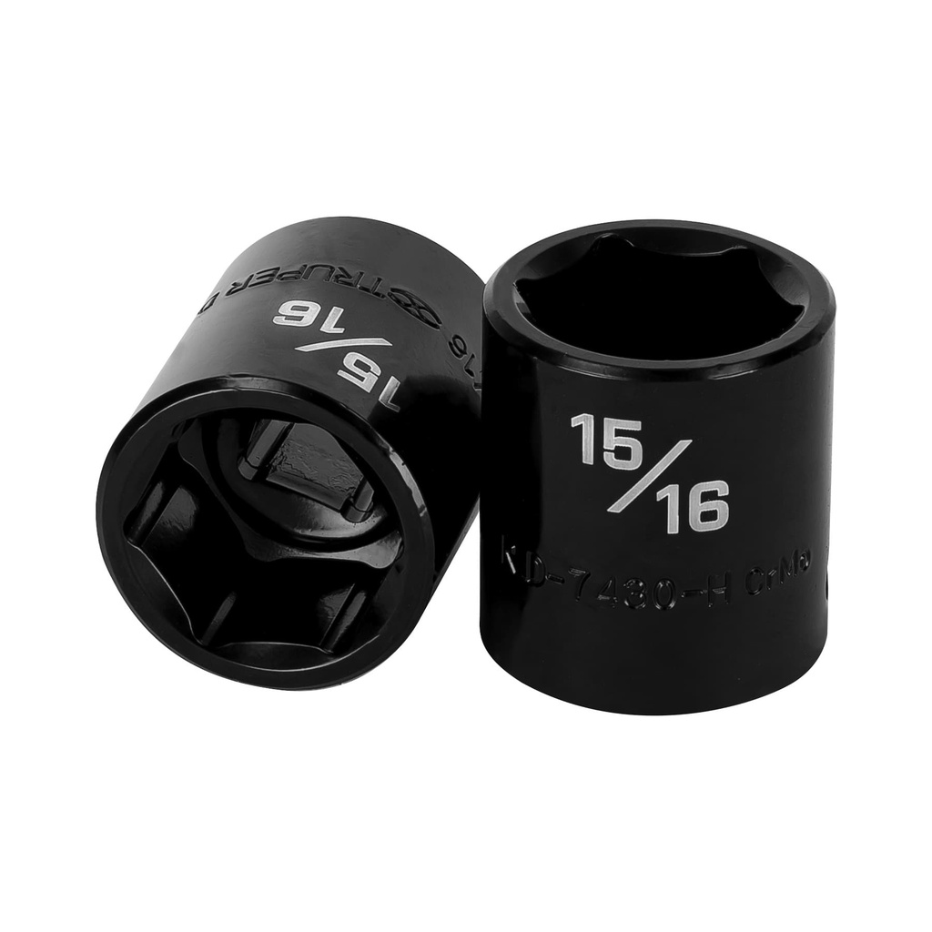 DADO DE IMPACTO DE 15/16', 6 PUNTAS, CUADRO 1/2', TRUPER