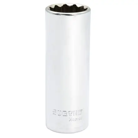 DADO LARGO CUADRO DE 1/2", 12 PUNTAS, EN PULGADAS, 11/16"