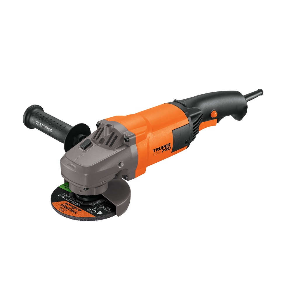 ESMERILADORA ANGULAR 4-1/2' 1300 W, PROFESIONAL, TRUPER