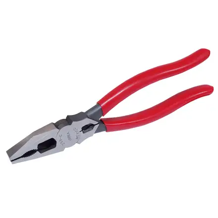 PINZA PARA ELECTRICISTA CON MANGO RUBBER GRIP DE 8-17/32" UNIVERSAL CORTE LATERAL QUIJADAS
