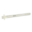 REGLA DE BOLSILLO DE ACERO INOXIDABLE 6"