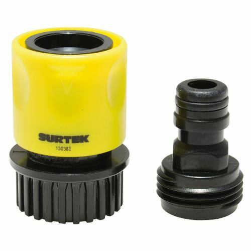 JUEGO DE CONECTORES PARA MANGUERA DE RIEGO CON SISTEMA CLICK Y ADAPTADOR 3/4" GHT,2 PIEZAS