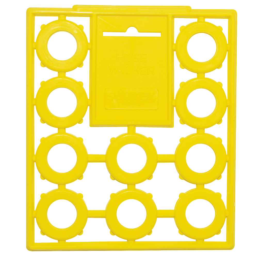 JUEGO DE EMPAQUES DE HULE PARA CONECTOR PARA MANGUERA DE RIEGO, 10 PIEZAS