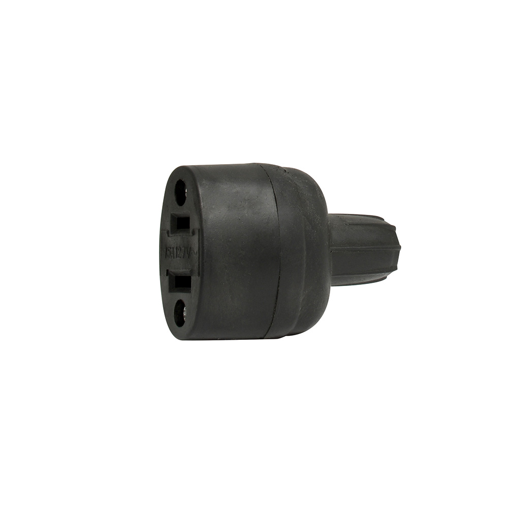 CONTACTO DE HULE OVAL, COLOR NEGRO