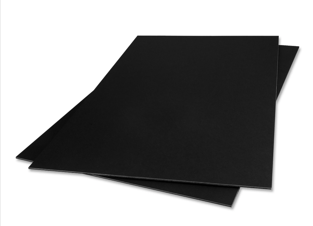 LAMINA DE PLASTICO CORRUGADO COLORO NEGRO DE 3MM 1.22X2.44
