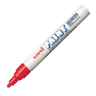 MARCADOR PERMANENTE UNI PAINT ROJO