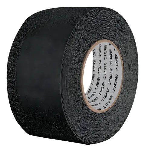 ROLLO DE 5 M DE CINTA ANTIDERRAPANTE NEGRA 50MM CON ABRASIVO