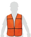 CHALECO DE SEGURIDAD, USO DE DIA, NARANJA, PRETUL