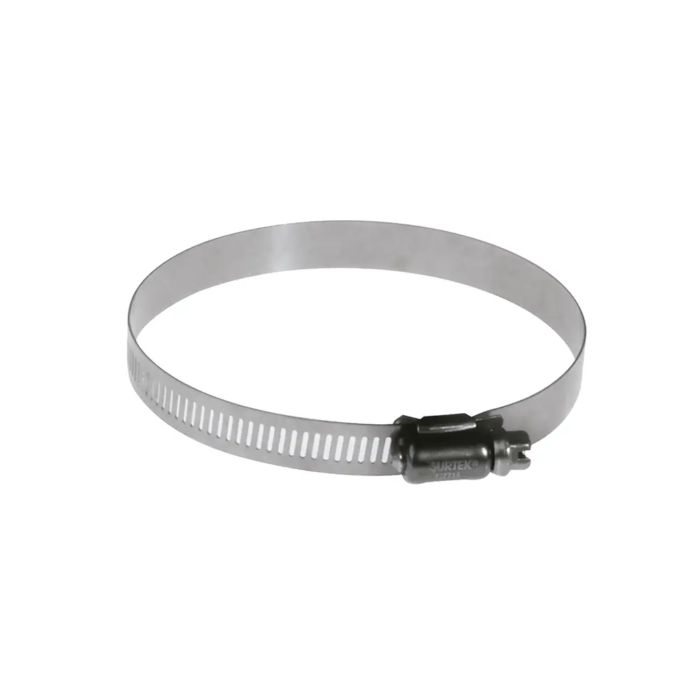 ABRAZADERA SIN FIN DE ACERO INOXIDABLE DE 2-1/4" A 3" PIEZA