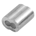 BOLSA CON 50 CASQUILLOS DOBLES DE ALUMINIO, 1/8', FIERO