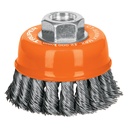 CARDA COPA,ALAMBRE TRENZADO GRUESO, 3',M14',MM PARA ESMERIL