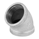 CODO 45° ACERO GALVANIZADO DE 1-1/2', FOSET