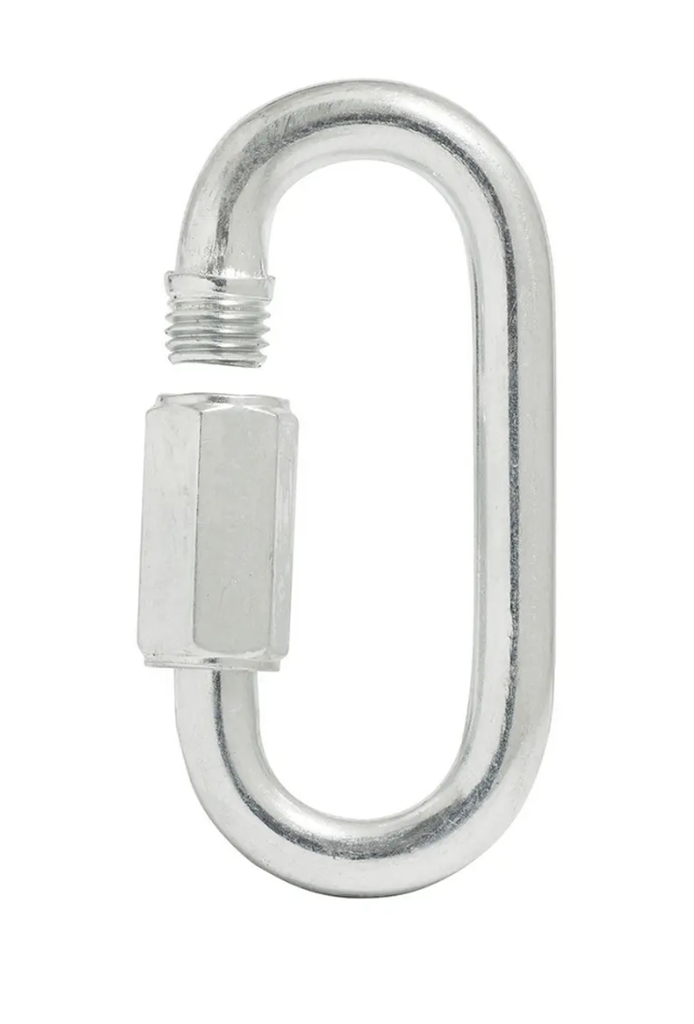 ESLABON DE ACERO CON SEGURO 1/4" X 2 1/2" CAPACIDAD 400 KG