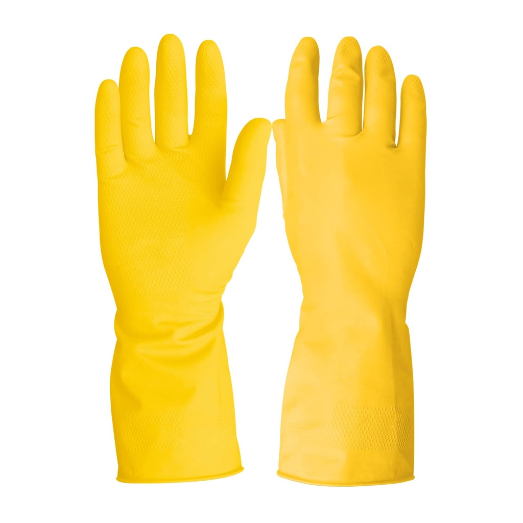 GUANTES DE LATEX PARA LIMPIEZA, MEDIANOS, PRETUL