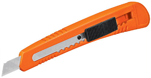 CUTTER 9 MM REFORZADO DE PLASTICO CON ALMA METALICA, TRUPER