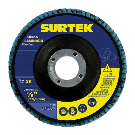 DISCO LAMINADO TIPO 29 GRANO 60 4-1/2" SURTEK