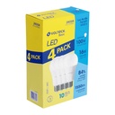 PACK 4 FOCOS LED 16W (100W) A22, 6500K FRIA, 1550 LM, BASIC