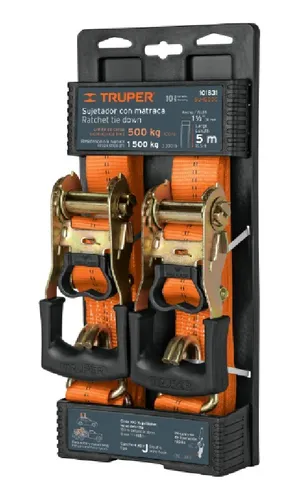 [101831] JUEGO DE 2 SUJETADORES CON MATRACA CARGA MAXIMA 1500 KG
