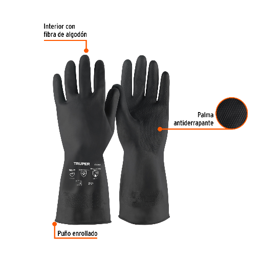 [103970] GUANTES DE LATEX PARA PINTOR, CH, TRUPER