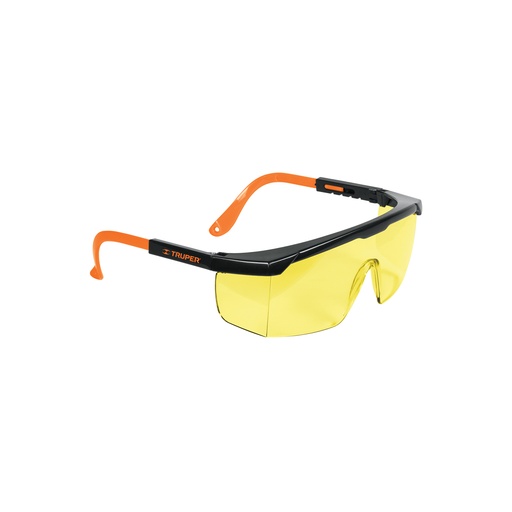 [15137] LENTES DE SEGURIDAD AJUSTABLES AMBAR, TRUPER CLASSIC