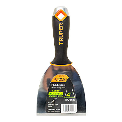 [15852] ESPATULA FLEXIBLE 4' ACERO INOXIDABLE, COMFORT GRIP, EXPERT