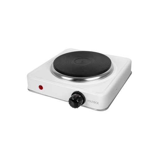 [49989] PARRILLA ELECTRICA 1 QUEMADOR DE DISCO, BLANCA, VOLTECK