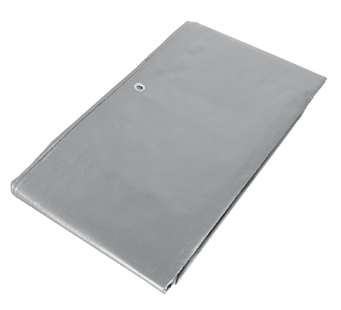 [15362] LONA DE POLIETILENO REFORZADA 3 X 3 M, GRIS, 180G/M2, TRUPER