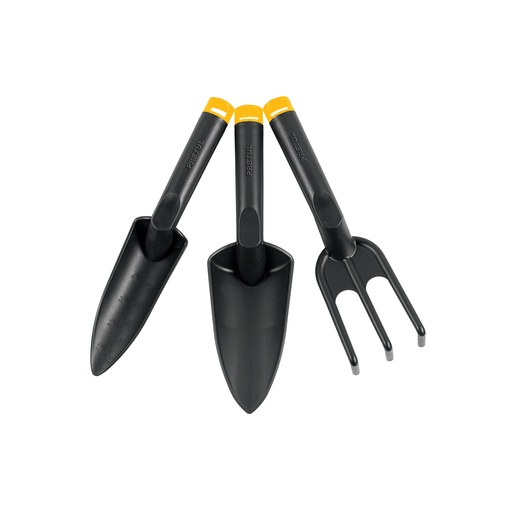 [21709] JUEGO DE 3 HERRAMIENTAS DE 11' PARA JARDIN, PRETUL