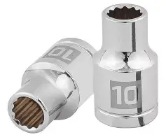 [5410M] DADO CUADRO DE 1/2", 12 PUNTAS, METRICO, 10 MM