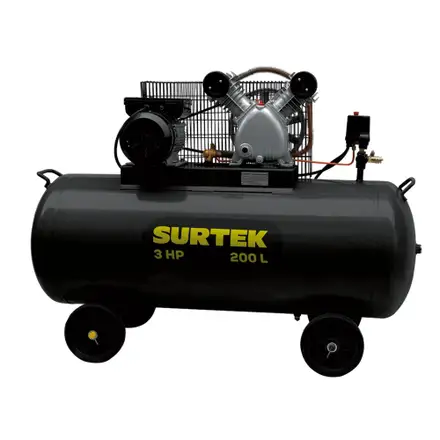 [COMP6200B] COMPRESOR DE AIRE ELECTRICO CON TRANSMISION DE BANDA 200L, 3HP, 127V