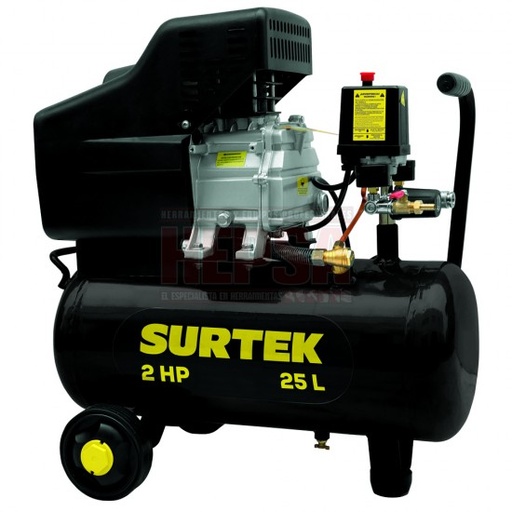 [COMP425B] COMPRESOR DE AIRE ELECTRICO LUBRICADO 25L, 2HP, 127V