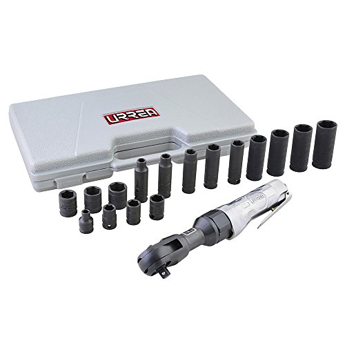 [UP886K] JUEGO DE MATRACA NEUMATICA Y DADOS CUADRO DE 3/8" EN PULGADAS , 14 PIEZAS