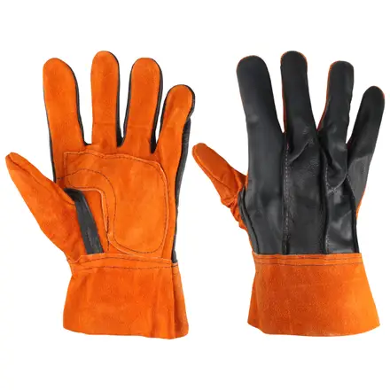 [144150] GUANTES DE CARNAZA PUÑO CORTO UNITALLA