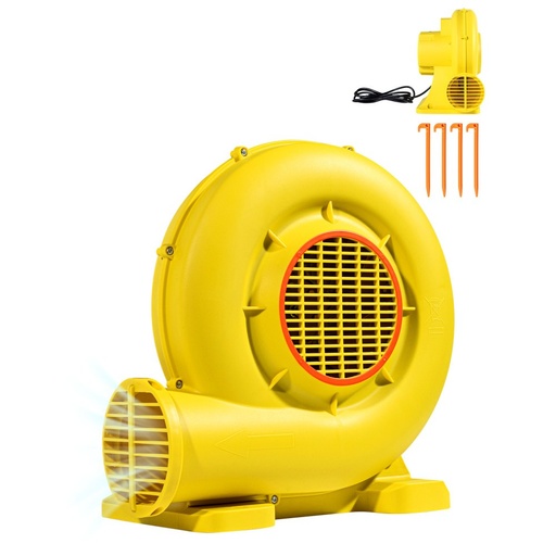 [SH-U7 MULTI] VEVOR - SOPLADOR DE AIRE ELÉCTRICO PARA CASTILLOS INFLABLES (680W, 1,0 HP), COLOR AMARILLO