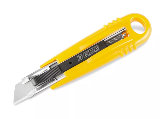 [SK-4] CUTTER OLFA GRANDE ALMA PLASTICO  D/SEGURIDAD RETRACTIL 