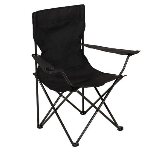 [214866] SILLA PLEGABLE NEGRO CON ARMAZÓN NEGRO