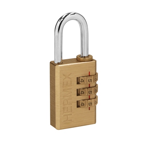 [43347] CANDADO DE COMBINACION 28 MM CUERPO DE LATON EN BLISTER