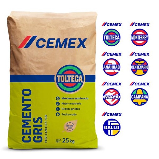 [457420] CEMENTO EXTRA GRIS CEMEX 25 KG