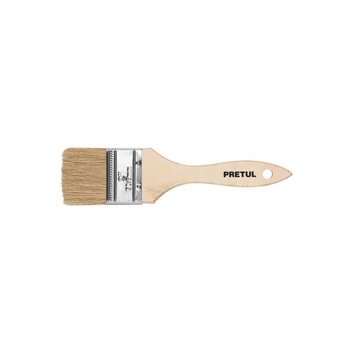 [24473] BROCHA ECONOMICA, MANGO DE MADERA, 2', PRETUL