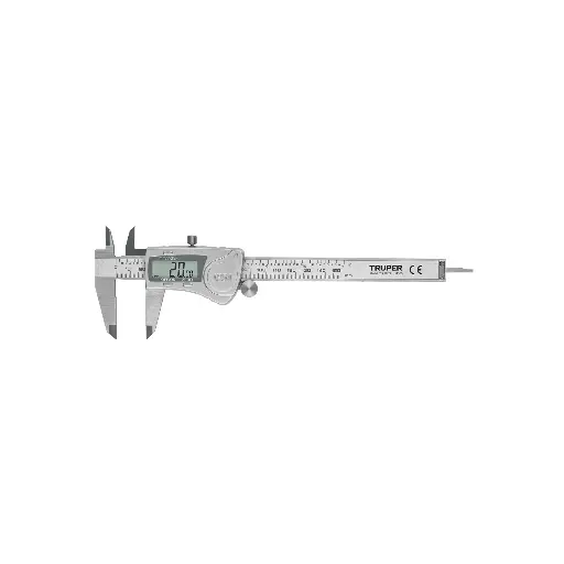 [14388] CALIBRADOR VERNIER DIGITAL 6' ACERO INOX, STD Y MM, TRUPER