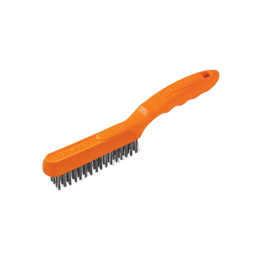 [10656] CEPILLO DE ALAMBRE 64 PINCELES DE ACERO INOXIDABLE, TRUPER