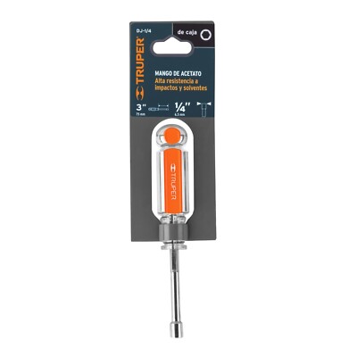 [14122] DESARMADOR DE CAJA 1/4' MANGO DE ACETATO, TRUPER