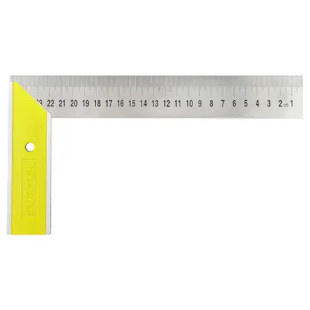 [122252] ESCUADRA DE CARPINTERO CON MANGO PLASTICO 10"