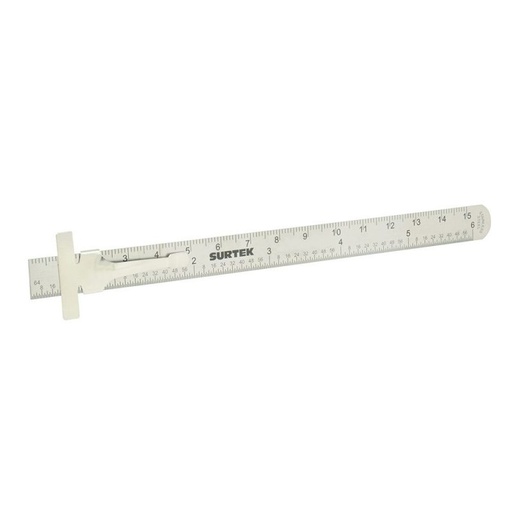 [122210] REGLA DE BOLSILLO DE ACERO INOXIDABLE 6"