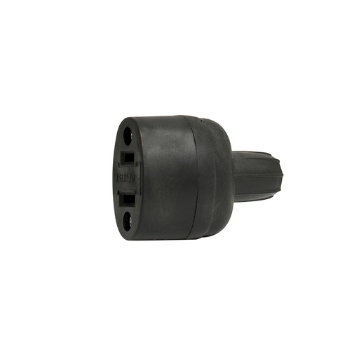 [136418] CONTACTO DE HULE OVAL, COLOR NEGRO