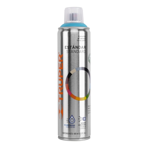 [19039] PINTURA EN AEROSOL, AZUL, BOTE ESBELTO, 400 ML, TRUPER