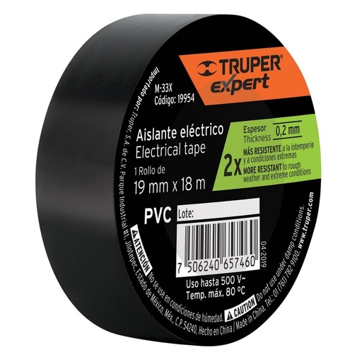 [19954] CINTA DE AISLAR 19MM X 18M TRUPER EXPERT