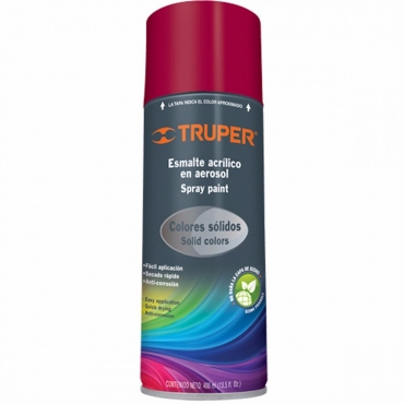 [19040] PINTURA EN AEROSOL, ROJO, BOTE ESBELTO, 400 ML, TRUPER