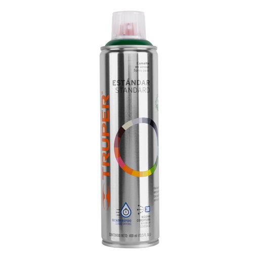 [19047] PINTURA EN AEROSOL, VERDE HOJA, BOTE ESBELTO, 400 ML