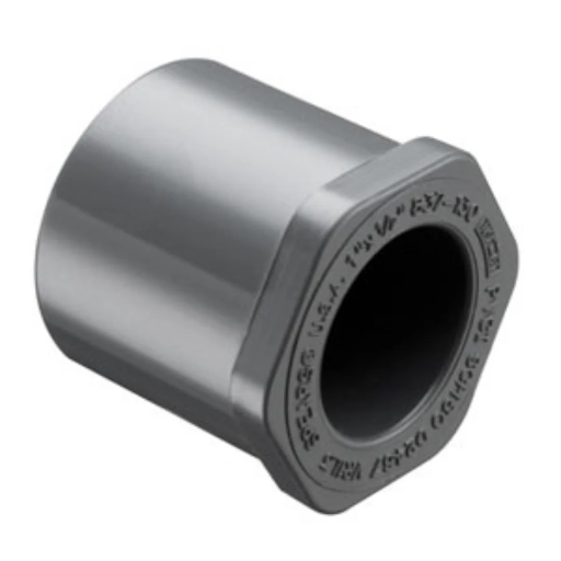 [837-130] RED BUSH 1 X 1/2" CEM PVC C80